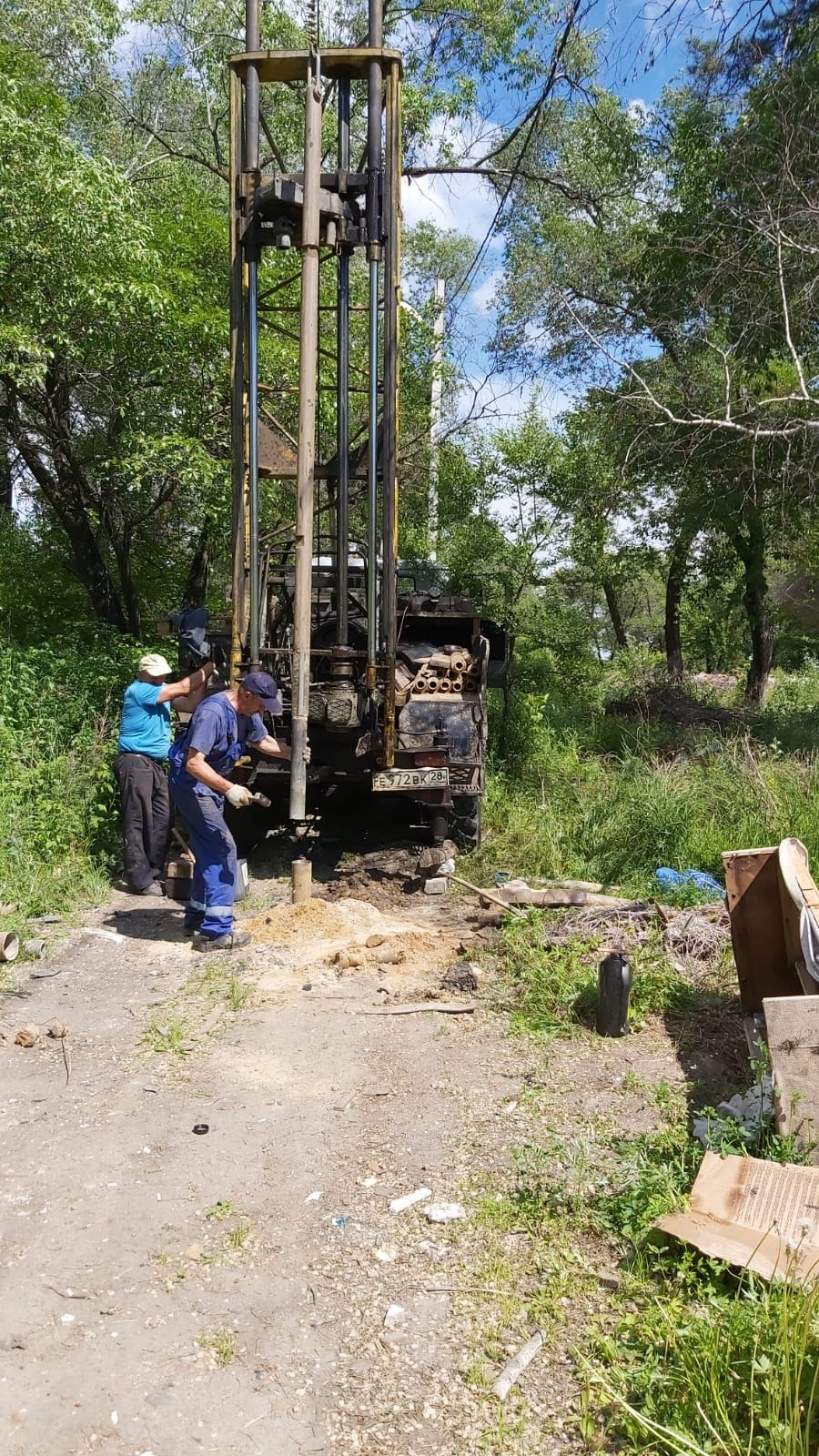 Буровая установка АМК Недра зимой